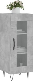 vidaXL Ντουλάπι Γκρι Σκυροδέματος 34,5x34x90 εκ. Επεξεργασμένο Ξύλο