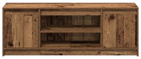 vidaXL Ντουλάπι TV με LED - Παλιό Ξύλο, 139.5x34x50 cm, Φτιαγμένο από Επεξεργασμένο Ξύλο