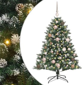 vidaXL Τεχνητό Χριστουγεννιάτικο Δέντρο με 150 LED Πράσινο 120 cm