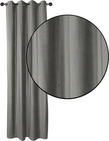 Κουρτίνα Βελουτέ (140x270) Με Τρουκς Das Home 2230 Gray