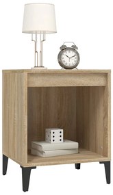 vidaXL Κομοδίνα 2 τεμ. Sonoma Δρυς 40 x 35 x 50 εκ.