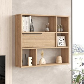 Ράφι Τοίχου Καρυδί ITAN 90.1x22x81