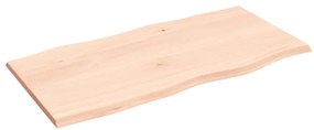 vidaXL Επιφάνεια Τραπεζιού 100x50x2εκ Ακατ. Μασίφ Ξύλο Δρυός Live Edge