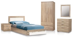 ΣΕΤ ΚΡΕΒΑΤΟΚΑΜΑΡΑΣ 5 ΤΕΜΑΧΙΩΝ ΣΕ SONAMΑ ΛΕΥΚΟ FB911337.02 9997762