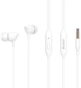 CELEBRAT earphones με μικρόφωνο G7, 3.5mm, 1.2m, λευκά