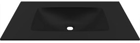 Νιπτήρας Ένθετος Επίπλου Deciso 80 BDDEC080BK 80,5x46x12cm Black Karag Τεχνογρανίτης