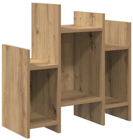 vidaXL Βοηθητικό ντουλάπι με ράφι artisan δρυς 60 x 26 x 60 εκ.