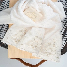 Πετσέτες Premium Riley (Σετ 3τμχ) Ecru Palamaiki Σετ Πετσέτες 70x140cm 100% Βαμβάκι