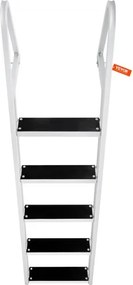 VEVOR bathing ladder boat ladder removable 5 steps 159kg load capacity 610x455x1825mm