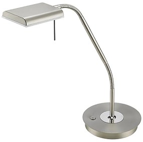 Φωτιστικό Γραφείου Nickel Mat Led 12w 3000K 1100lm Trio Lighting Bergamo 520910107