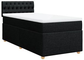 ΚΡΕΒΑΤΙ BOXSPRING ΜΕ ΣΤΡΩΜΑ ΜΑΥΡΟ 100 X 200 ΕΚ. ΥΦΑΣΜΑΤΙΝΟ 3288900