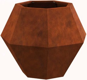 vidaXL Γλάστρα 2 τμχ. Σκ rusty 50 x 50 x 40 cm