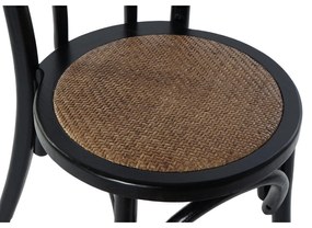 Καρέκλα Τραπεζαρίας DKD Home Decor Μαύρο Πολύχρωμο 43 x 44 x 89 cm