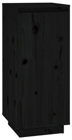 vidaXL Παπουτσοθήκη Μαύρη 35 x 35 x 80 εκ. από Μασίφ Ξύλο Πεύκου