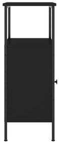 vidaXL Κομοδίνο Μαύρο 41 x 31 x 80 εκ. από Επεξεργασμένο Ξύλο