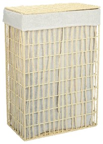 Καλάθι Απλύτων 2 Θέσεων (37x22x55) Estia Nest Μπεζ 02-28060