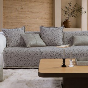 Ριχτάρι Καναπέ Διθέσιου (170x250) Nef-Nef Homeware Leopard Grey