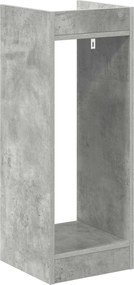 vidaXL Βάση φυτών με ράφι Σκυρόχρωμο Γκρι 30 x 30 x 80 cm