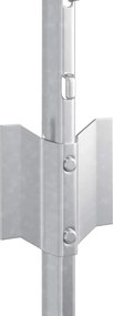 vidaXL Στύλος Περιφράξεων 44 pcs Ασημί 100 cm Ατσάλι