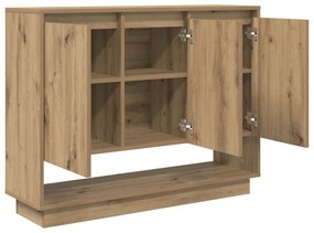 vidaXL Πλαϊνό γραφείο artisan δρυς 97 x 29 x 75 εκ. Επεξεργασμένο ξύλο