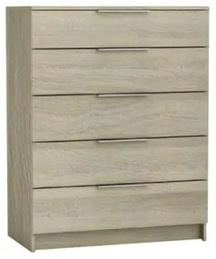 DRAWER συρταριέρα 5-συρτάρια Sonoma 80x40x105cm Ε758,2