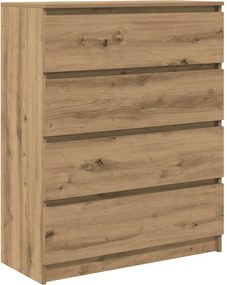vidaXL Sideboard Artisan Oak 80x35x99 cm Κατασκευασμένο ξύλο