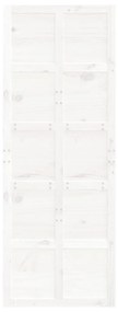 Πόρτα Αχυρώνα Λευκή 80x1,8x214 εκ. από Μασίφ Ξύλο Πεύκου - Λευκό