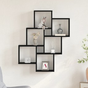 vidaXL Ντουλάπι Τοίχου Μαύρη Δρυς 78x15x92 εκ. Φτιαγμένο από Ξύλο