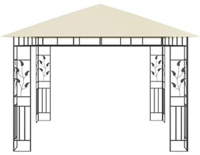 vidaXL Κιόσκι με Αντικουνουπικό Δίχτυ Κρεμ 3x3x2,73 μ. 180 γρ./μ²