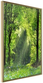 Αφίσα - Forest Path - 40x60 - Χρυσό - Χωρίς πασπαρτού