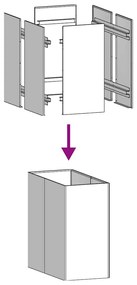 vidaXL Ζαρντινιέρα 40x80x80 εκ. από Ανοξείδωτο Ατσάλι