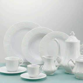 Σερβίτσιο Πιάτα Φαγητού Regina (Σετ 72Τμχ) 53.000.30 White Cryspo Trio 72 τμχ Porcelain