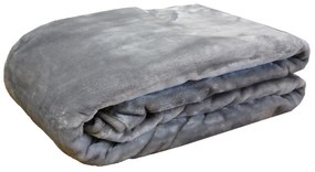 Κουβέρτα Βελουτέ King Size (240x260) Anna Riska Unicolour Velour Γκρι