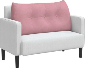 vidaXL Μαξιλάρι Πλάτης Ροζ 100 x 24 x 50 εκ Βελούδο