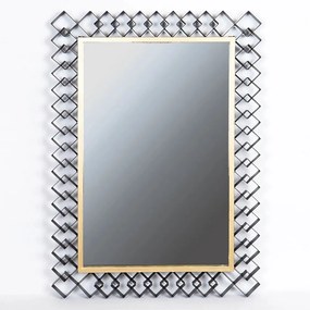 Καθρέπτης Τοίχου 751-11010 56x3x78,5cm Black-Gold Estheti Home Metal, Glass