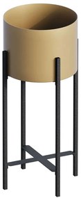 Κασπώ 247HFM1197 23x23x48cm Black-Gold Aberto Design Metal