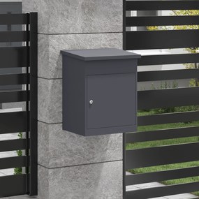 vidaXL Θυρίδα Πακέτων Ανθρακί 44 x 35 x 59 εκατοστά Ατσάλι