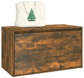 816047 vidaXL Πάγκος Χολ Καπνιστή Δρυς 80x40x45 εκ. από Επεξεργ. Ξύλο