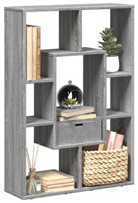 Βιβλιοθήκη Γκρι Sonoma 63x20x90 εκ. από Επεξεργ. Ξύλο