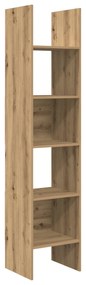 vidaXL Βιβλιοθήκη artisan δρυς 40 x 35 x 180 εκ. Επεξεργασμένο ξύλο