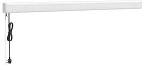 vidaXL Τέντα Πτυσσόμενη Κίτρινη/Λευκή 3,5 x 2,5 μ. Ύφασμα / Αλουμίνιο