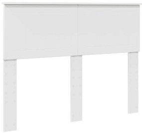 vidaXL Κεφαλάρι με κεφαλάρι Λευκό 120 cm Επεξεργασμένο ξύλο