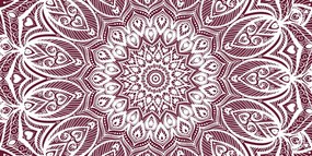 Εικόνα της αρμονίας Mandala σε ροζ φόντο - 120x60
