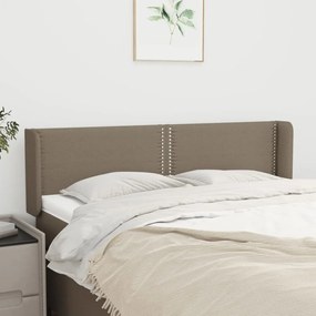 vidaXL Κεφαλάρι με Πτερύγια Taupe 147x16x78/88 εκ. Υφασμάτινο
