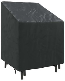 vidaXL Κάλυμμα Κήπου για Καρέκλα Μαύρο 75 x 78 x 65 / 100 εκ Ύφασμα 210D