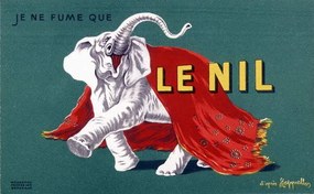 Cappiello, Leonetto - Αναπαραγωγή I only smoke the Nile. Cigarette advertising poster, (40 x 24.6 cm)