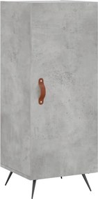 vidaXL Ντουλάπι Γκρι Σκυροδέματος 34,5x34x180 εκ. Επεξεργασμένο Ξύλο