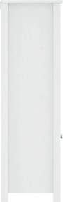 vidaXL Ντουλάπι Μπάνιου BERG Λευκό 40 x 34 x 110 εκ. Μασίφ Ξύλο Πεύκου