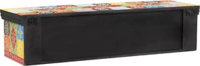 vidaXL Ντουλάπι TV Πολύχρωμο 100 x 30 x 24 εκ Μασίφ ξύλο μάνγκο