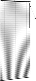 vidaXL Βενετσιάνικη Σκίαση Μαύρο 105 x 250 cm 35 mm